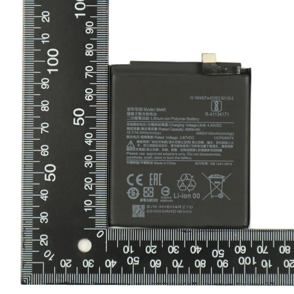 2025 Years 100% New Battery BM4R For Xiaomi MI10 Mi 10 Lite 5G /Mi 10 Youth Version 4160mAh Phone Battery Bateria