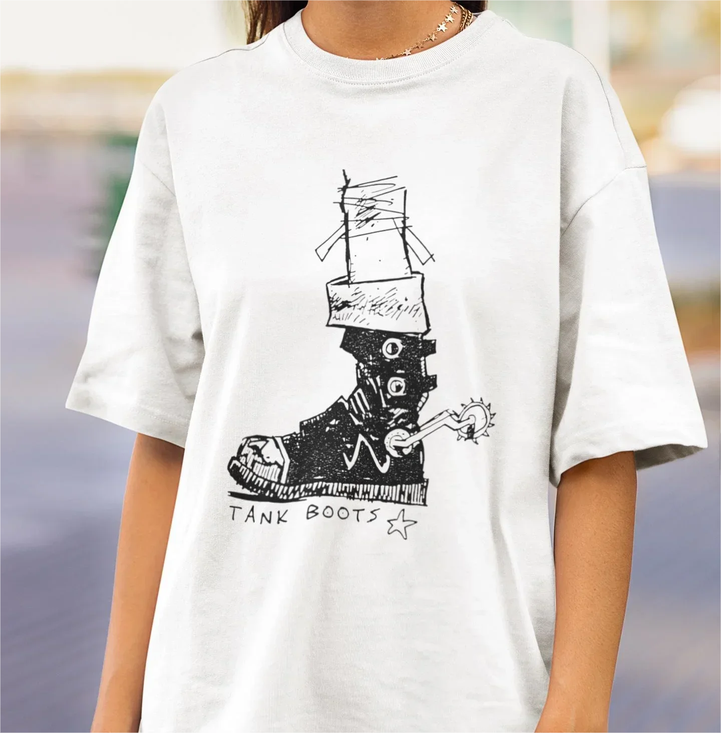 

2025 New High Quality Tank Girl Comfortable Loose Casual Outerwear T-shirt Oversized Short Sleeve Top Unisex T-shirt