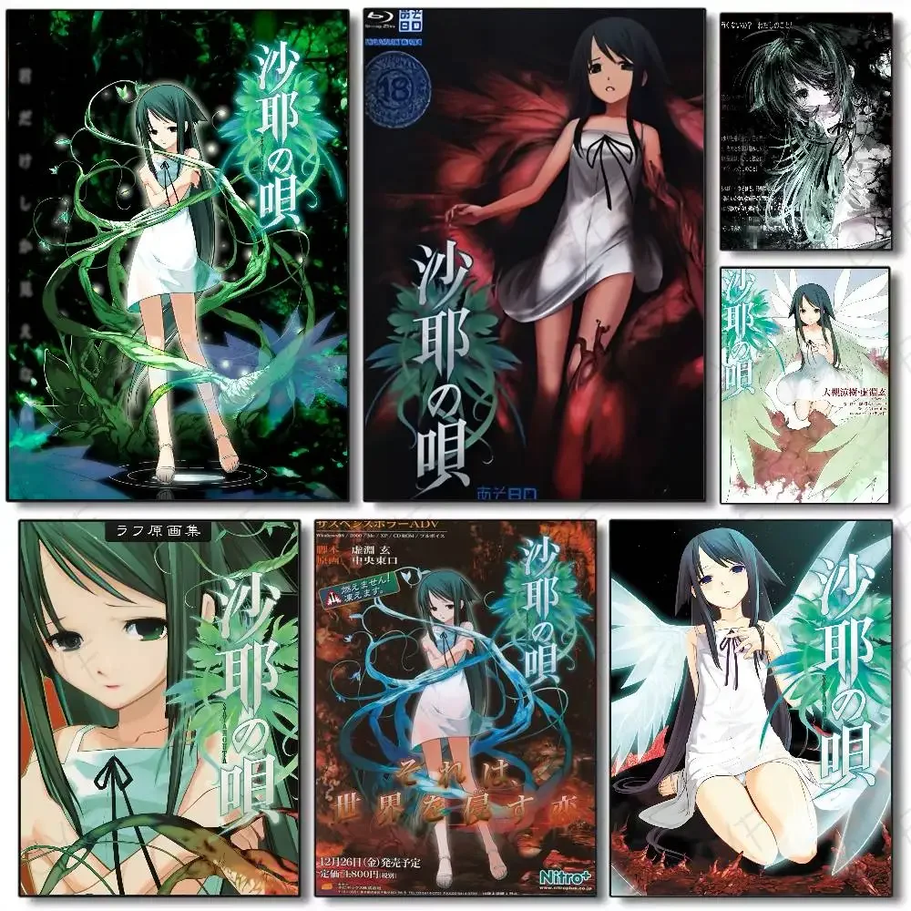 S-Saya No Uta The Song Of Saya Poster Home Wall Art Garage Room DecorWater Proof Paper Print Room Decor Stickers Wall Decoration