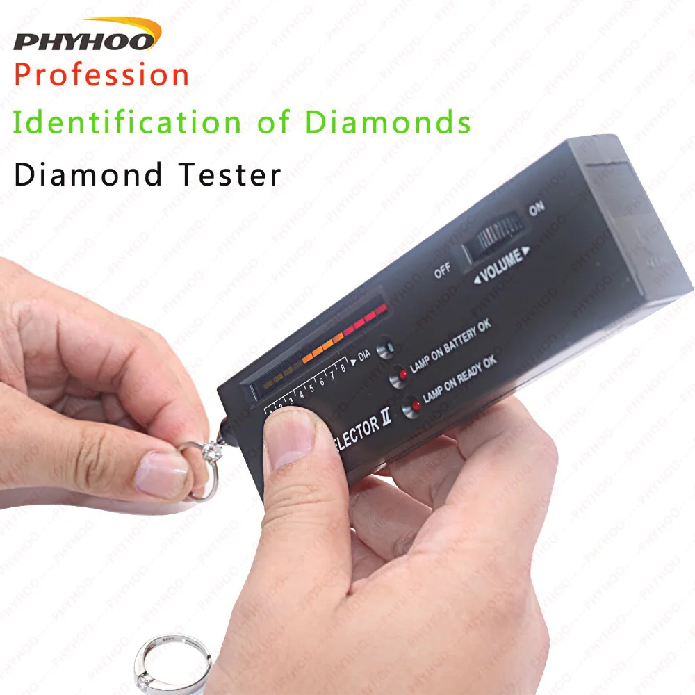 phyhoo-高精度プロフェッショナルジュエラーダイヤモンドテスターペンジュエリーダイヤモンドセレクター初心者と専門家向け