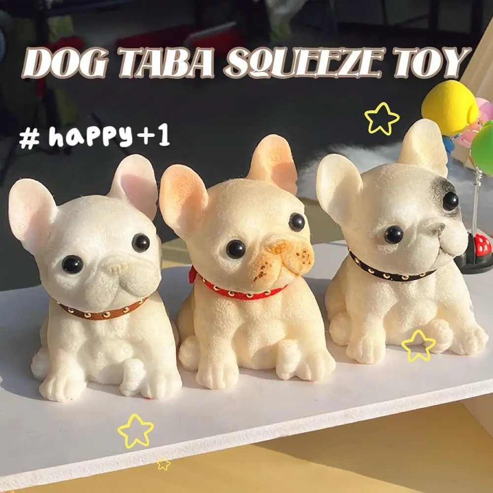 Lovely Dog Kawaii White Puppy Squeeze Toy TPR Slow Rebound Stress Relief Toy Cute Teddy Dog Stress Relieving Toys Birthday Gift