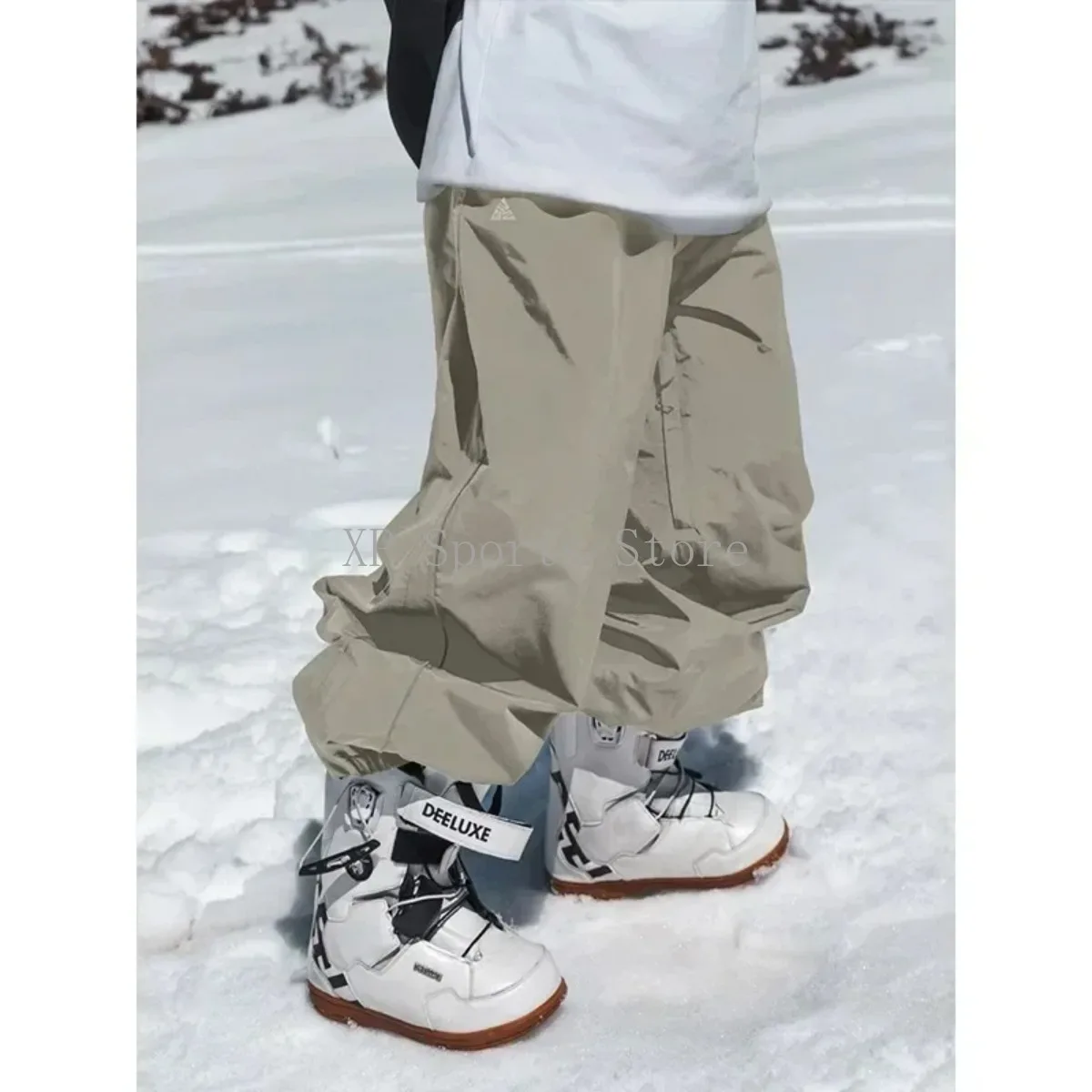 

Professional Snowboard Pants - Waterproof, Wear-Resistant, Loose Fit, For Men Women, Ideal for Snowboarding Single/Double Board