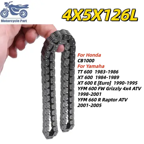 Motorcycle Camshaft Timing Chain For Honda CB1000 For Yamaha TT600 XT600 TT XT 600 E YFM 600 FW Grizzly R Raptor ATV 1983-2005