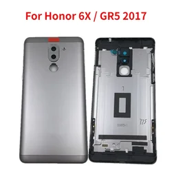 New Metal Housing For Huawei Honor 6x GR5 2017 Mate 9 lite Back Battery Cover Rear Door Case With Camera lens Side Keys