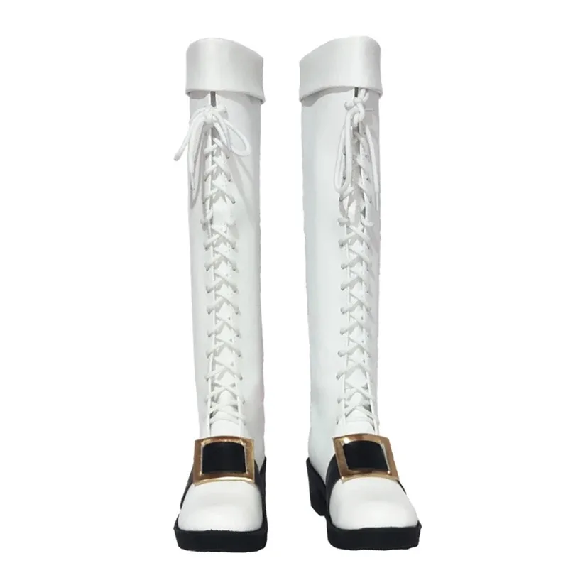 

Arknights Nightin Cosplay Boots White Women High Heel Costume Customized Accessories Halloween Party Shoesa;3,v'5.t;8,