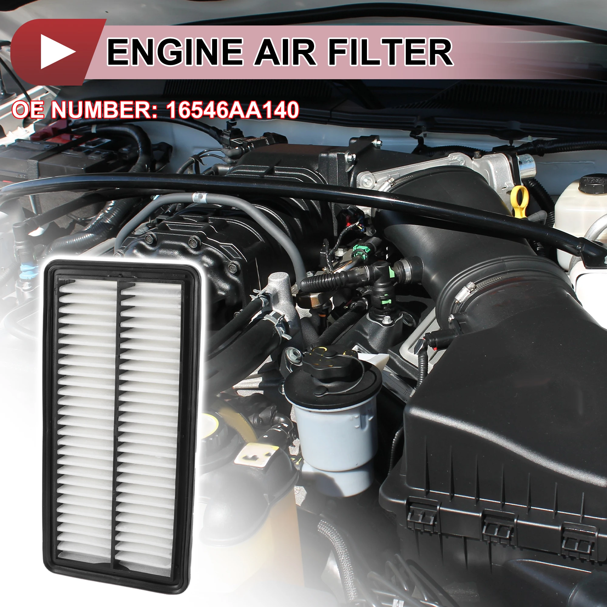 

X Autohaux Car Engine Air Filter No.16546AA140 for Subaru B9 Tribeca 2006-2007 1 Pc