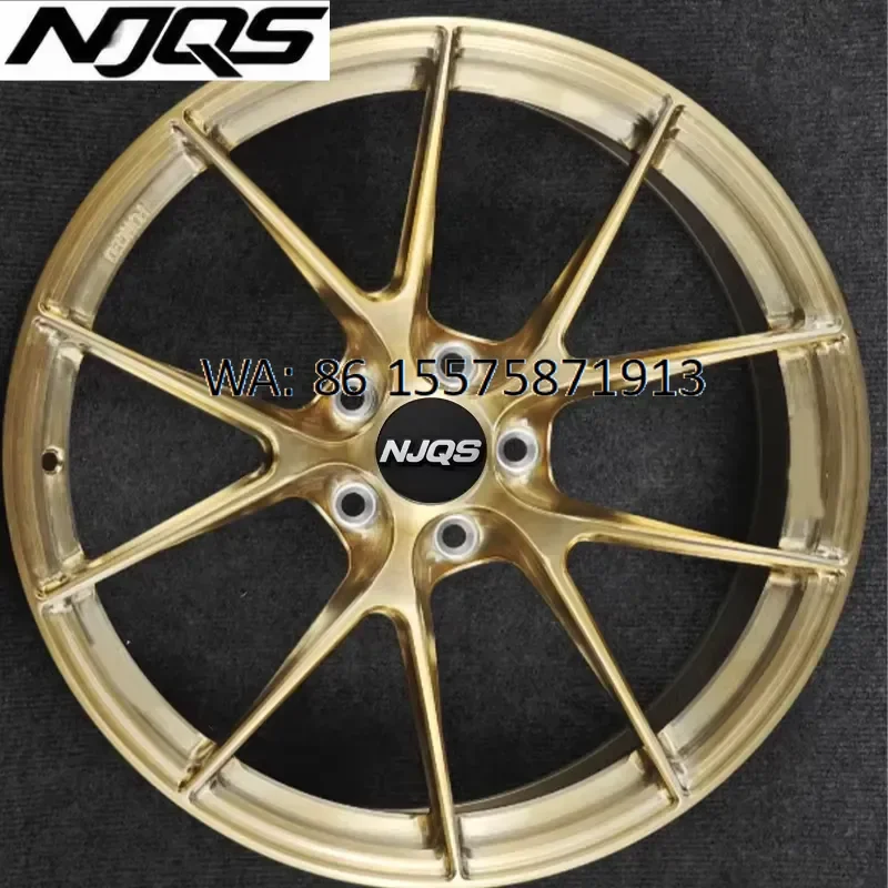 NJQS Apex VS-5RS Style Forged Wheels 18 19 Inch Monoblock Concave 5x112 5x120 Custom Alloy Rims for M2 M3 M4