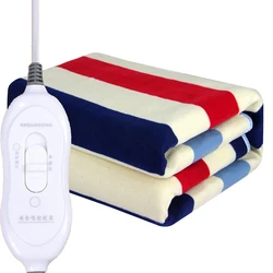 Electric Blanket Heater Single/Double Body Warmer Heated Blanket Thermostat Electric Heating Blanket 1PC Color At Random