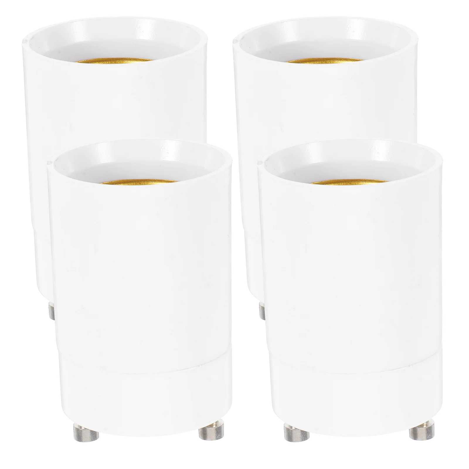 

4Pcs Gu24 to E27 Light Bulb Socket Adapter Converter Screw-in Lamp Fitting for LED Fixtures Lighting Conversion Kit