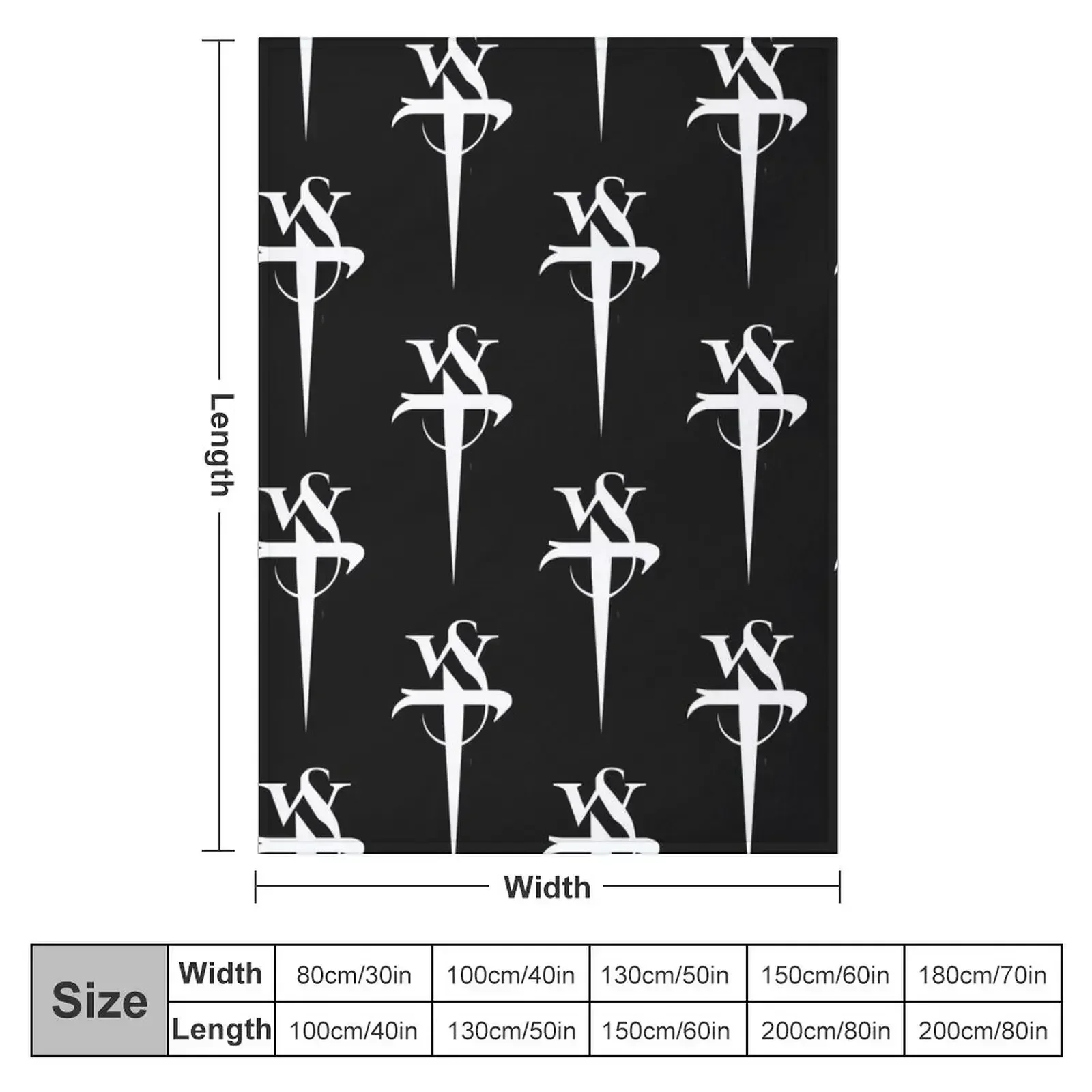 Stabbing Westwared Classic Dagger Logo Throw Blanket cosplay anime Blankets For Bed sofa bed Softest Blankets