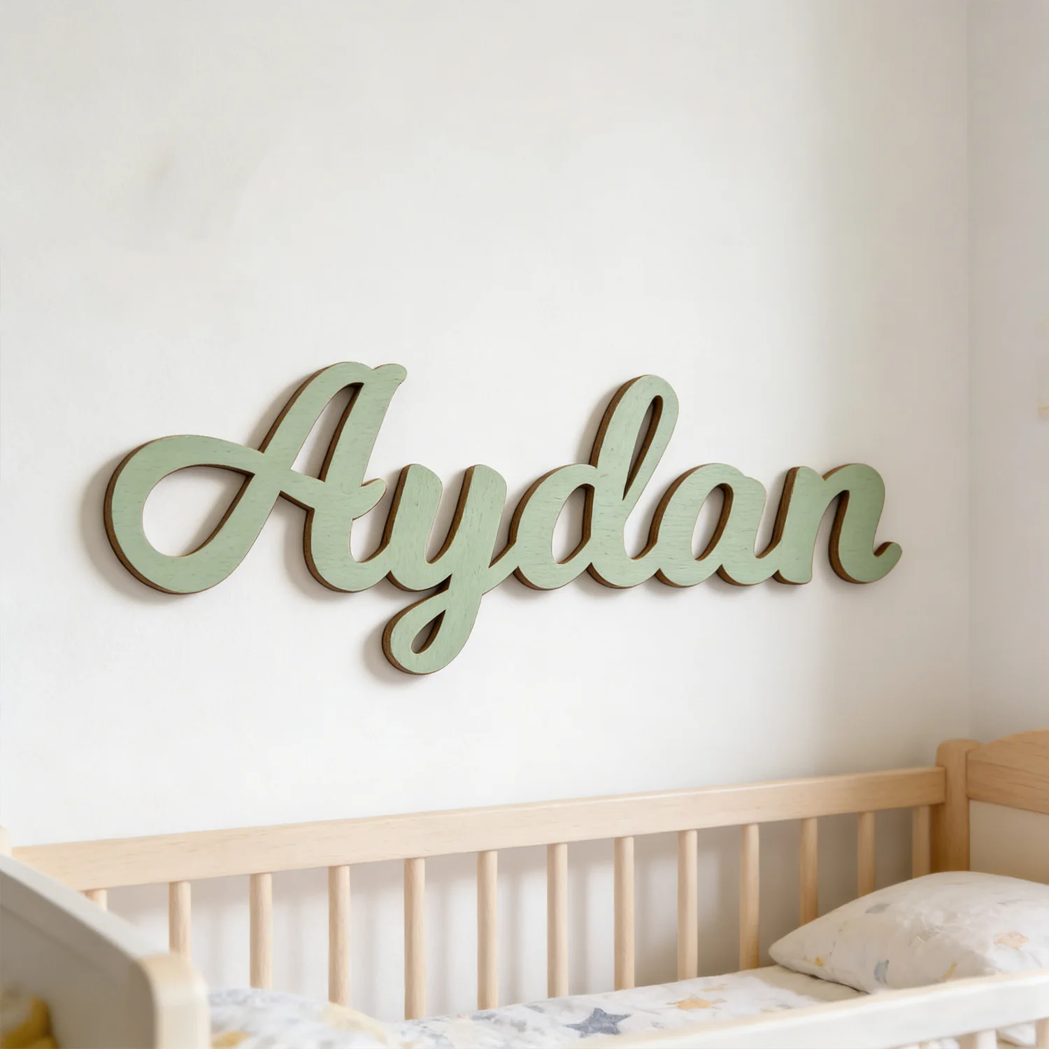1pc Wooden home decoration name tag, Customizable content, Wall art decoration, living room and bedroom decoration