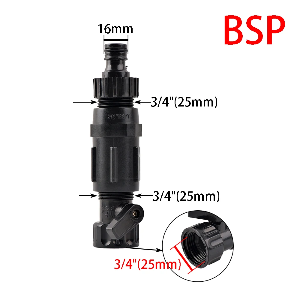 15/20/25/30/45 PSI Regulator ciśnienia wody z 1/2 3/4 calowym adapterem przewodów nawadniania kropelkowego łączy się z wężem lub kranem