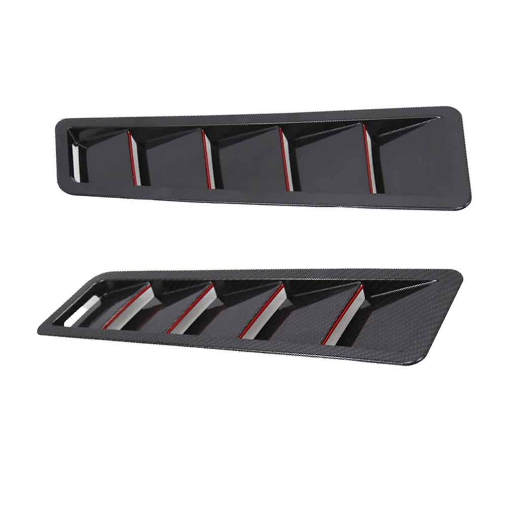 Universal Carbon Fiber Car Air Flow Intake Hood Scoop Bonnet Vent Cover Sticker Car Styling