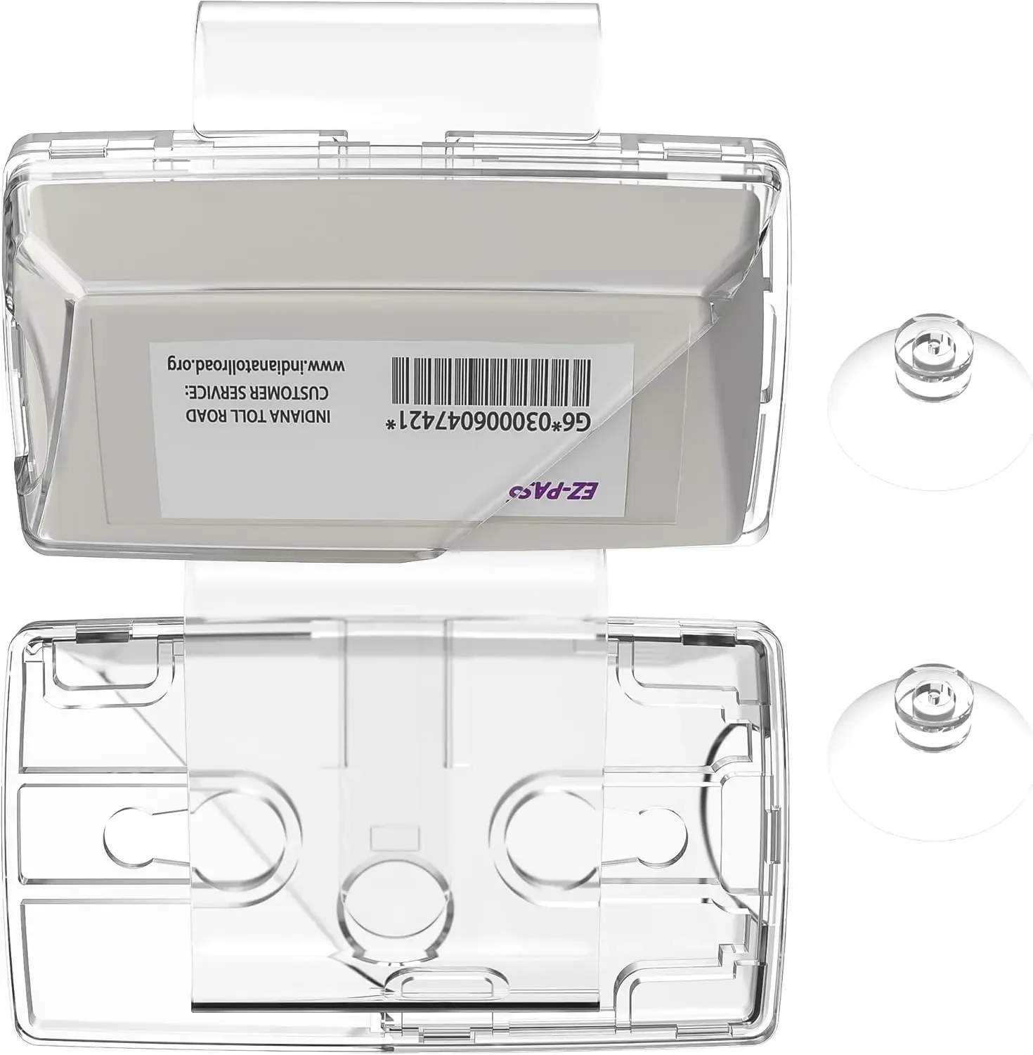 2024 Verbesserter EZ-Pass-Halter – Starke Saugnapfhalterung für Windschutzscheibe, Sonnenblende – sicherer iPass-Transponder-Halter