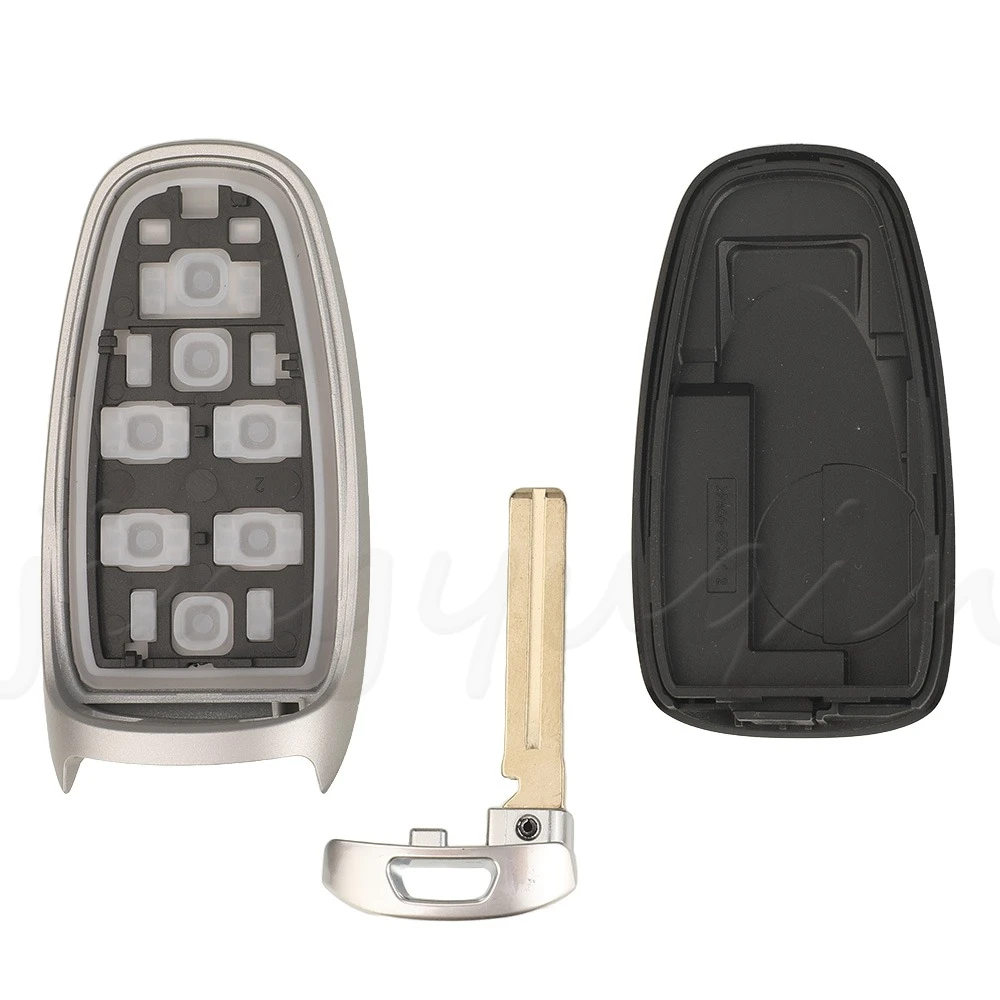เคสกุญแจรีโมทรถยนต์สำหรับ Hyundai Smart card key แบบเปลี่ยนได้ 4/7 ปุ่ม รุ่น jingyuqin