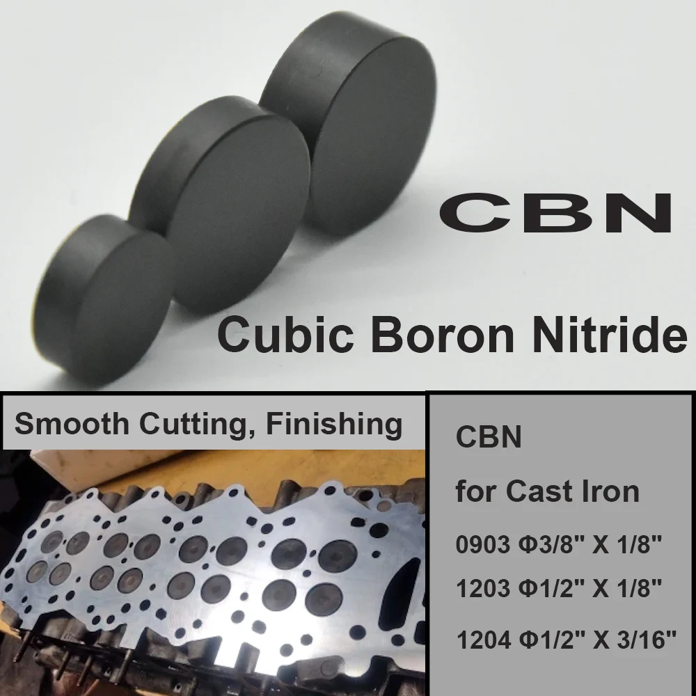 CBN Insert Turning Plate RNGN090300A Cylinder Head Resurfacing Milling Cutter Boring Tools for Cast Iron Diamond for Aluminum