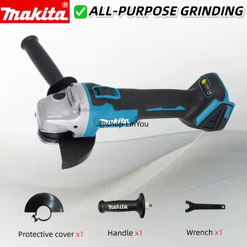 makita-dga504-18v-60ah-125mm-brushless-lithium-battery-angle-grinder-rechargeable-cutting-machine-multi-functional-all-in-one-b