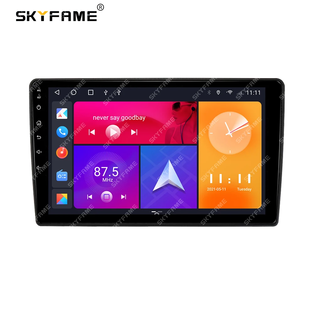 SKYFAME автомобильная рамка, лицевой адаптер, Android радиоприемник, комплект панели для крепления приборной панели для Nissan Pathfinder R51 Navara D40, платформа NP300 Titan