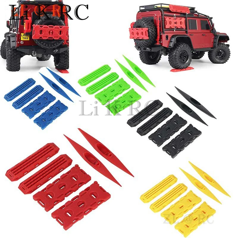 

6pcs Rescue Board Spare Fuel Tank Kayak Model Decoration For 1/10 RC Crawler Car TRX4 TRX6 G63 D90 D110 Axial SCX10