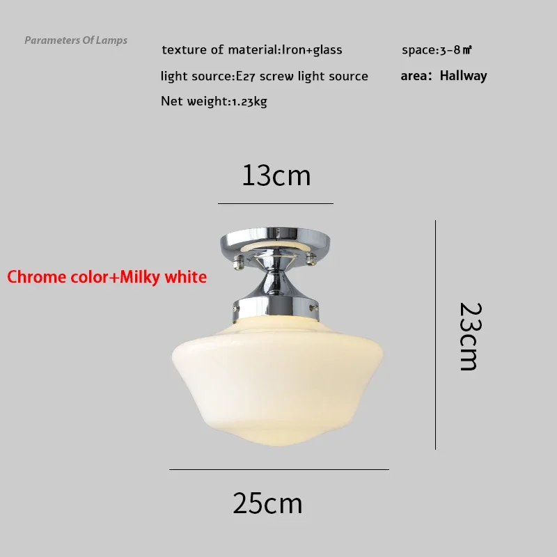 Nordic Creative Chandelier Egg Tart Vintage Bauhaus Cream White Glass Sunshade Corridor Bedroom Restaurant Hotel Ceiling Light