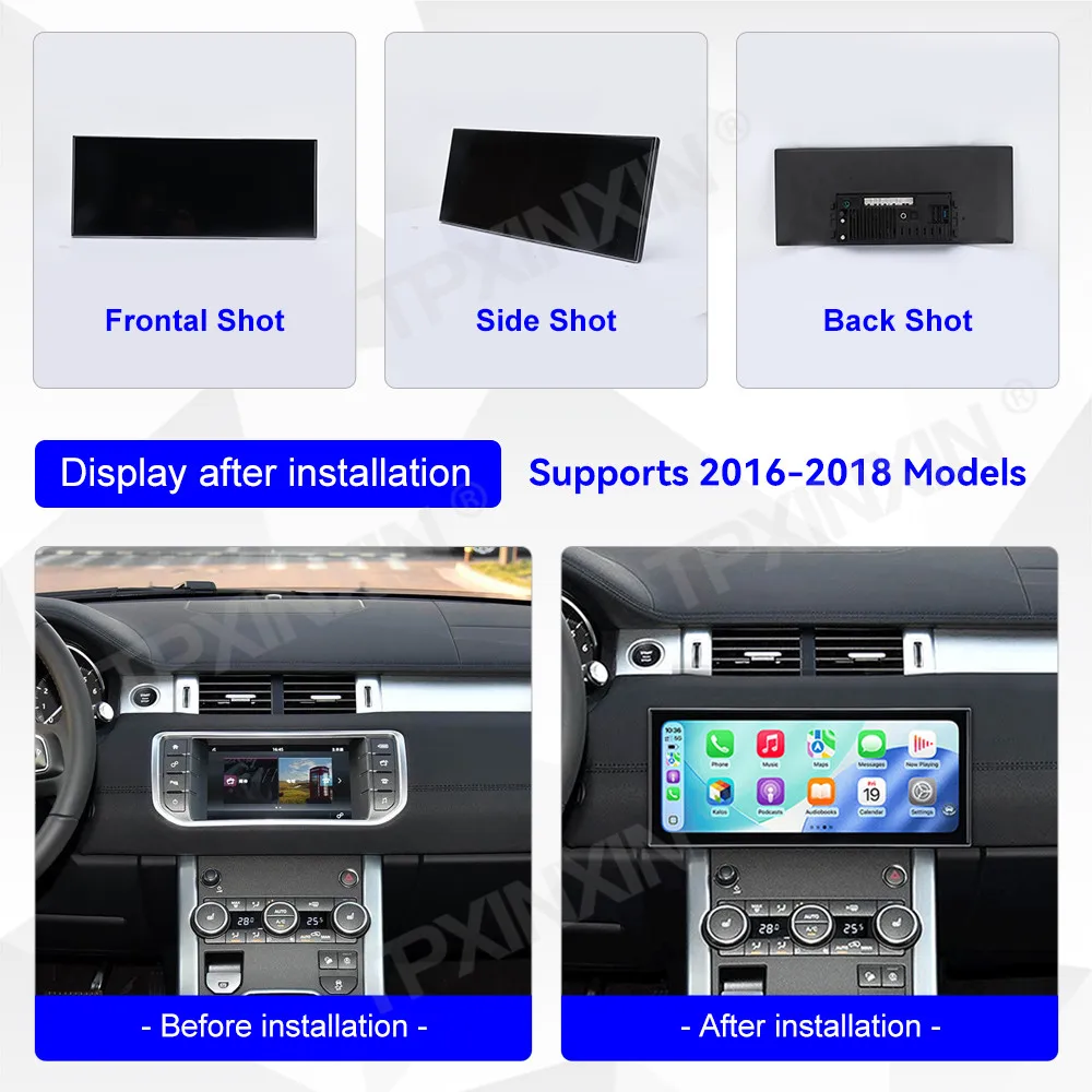 

Автомобильный радиоприемник с экраном 15,8 дюйма для Land Rover Evoque 2016-2018 Android GPS-навигация мультимедийный видео стерео приемник головное устройство