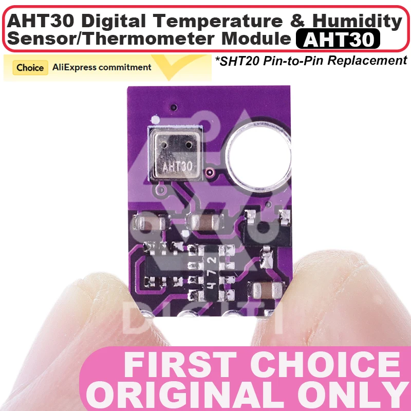 

AHT30 MODULE Digital Temperature & Humidity Sensor/SHT20 MODULE MEMS Chip/Hygrometer Module/Thermometer Module