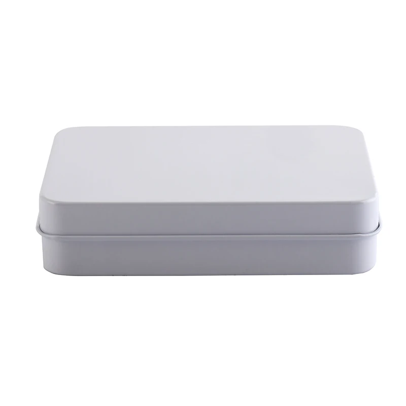 20pcs Tin Packing Box for Gift Card, White candy tin custom logo printing metal box