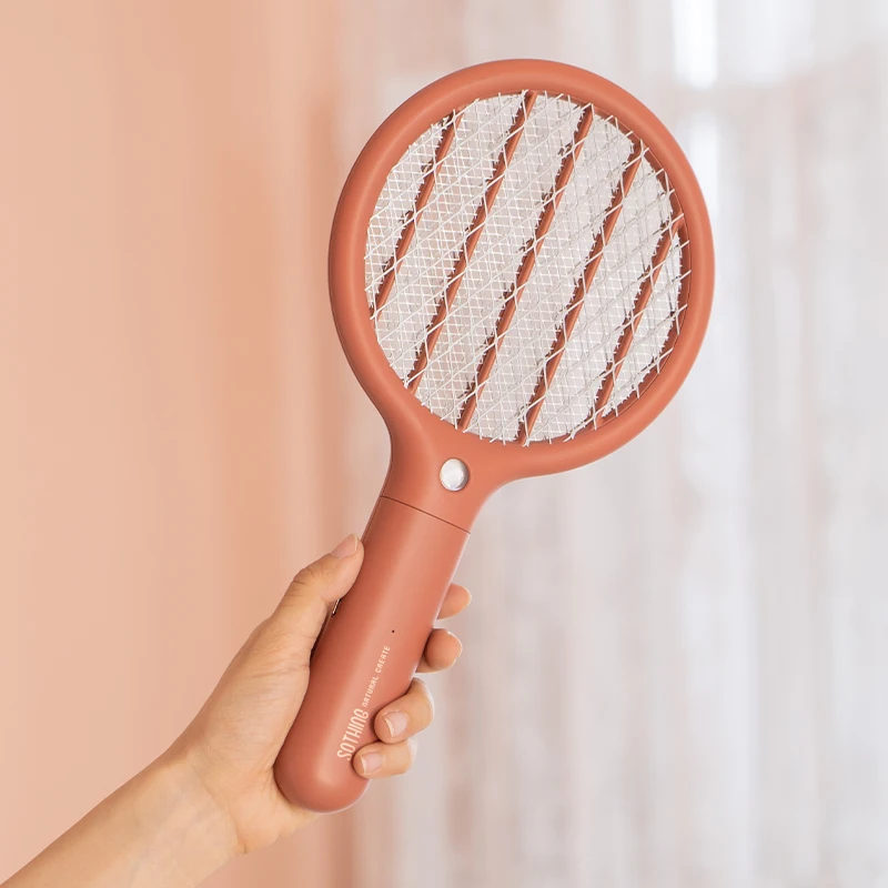 Sothing Electric Mosquito Swatter Killer Portable Fly Insect Bug Pest Control Electric Fly Swatters Tool for Summer Home Bedroom