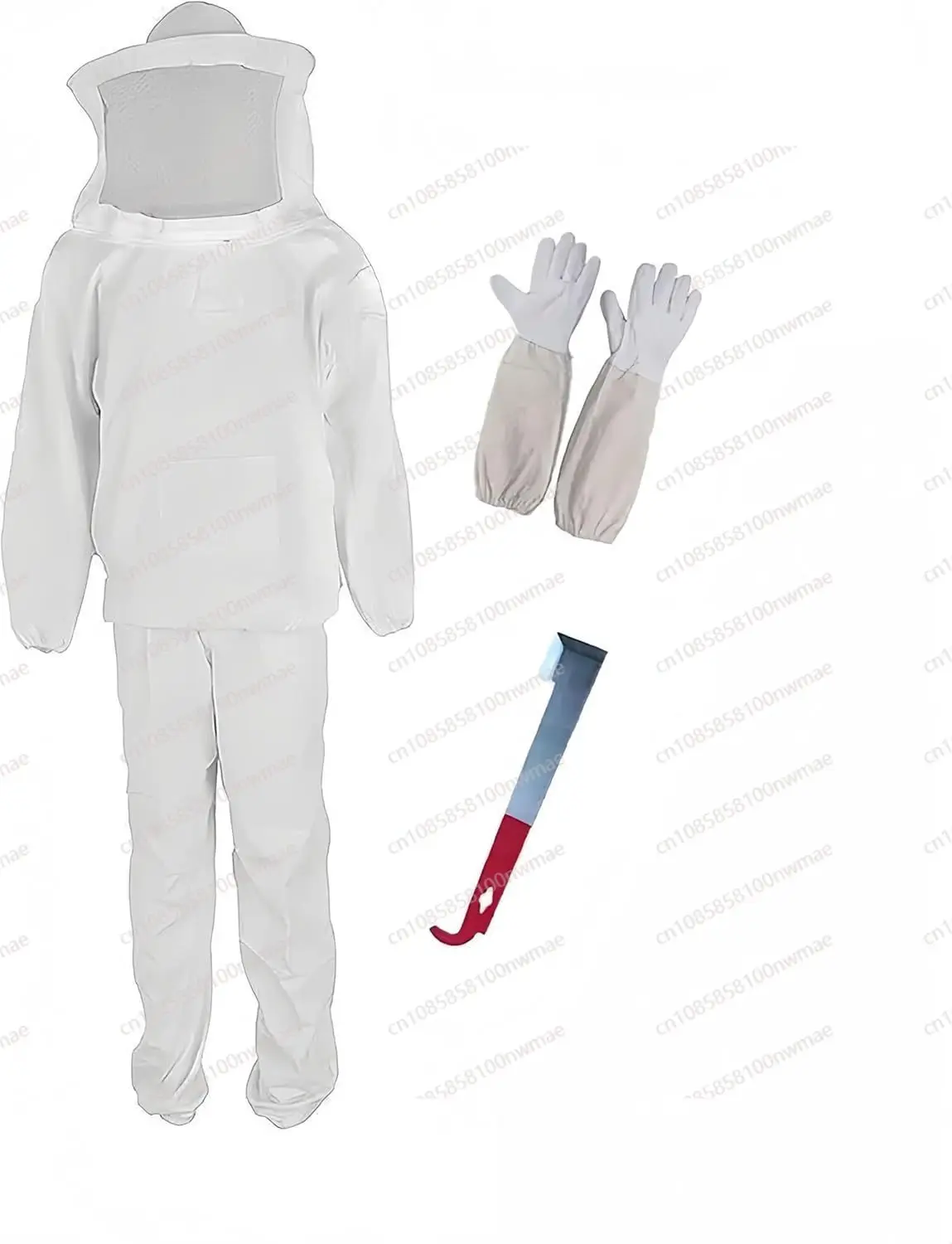 

Beekeeping tools, anti-beehive set, beekeeping beehive white split beehive, sheepskin gloves, beekeeping