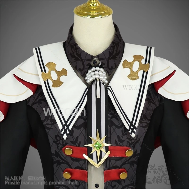 Caballeros Suou Tsukasa, conjunto de juego de Anime, disfraz de estrellas, disfraz de Cosplay de Ángel caído, uniforme de ídolo, sombrero, pelucas personalizadas