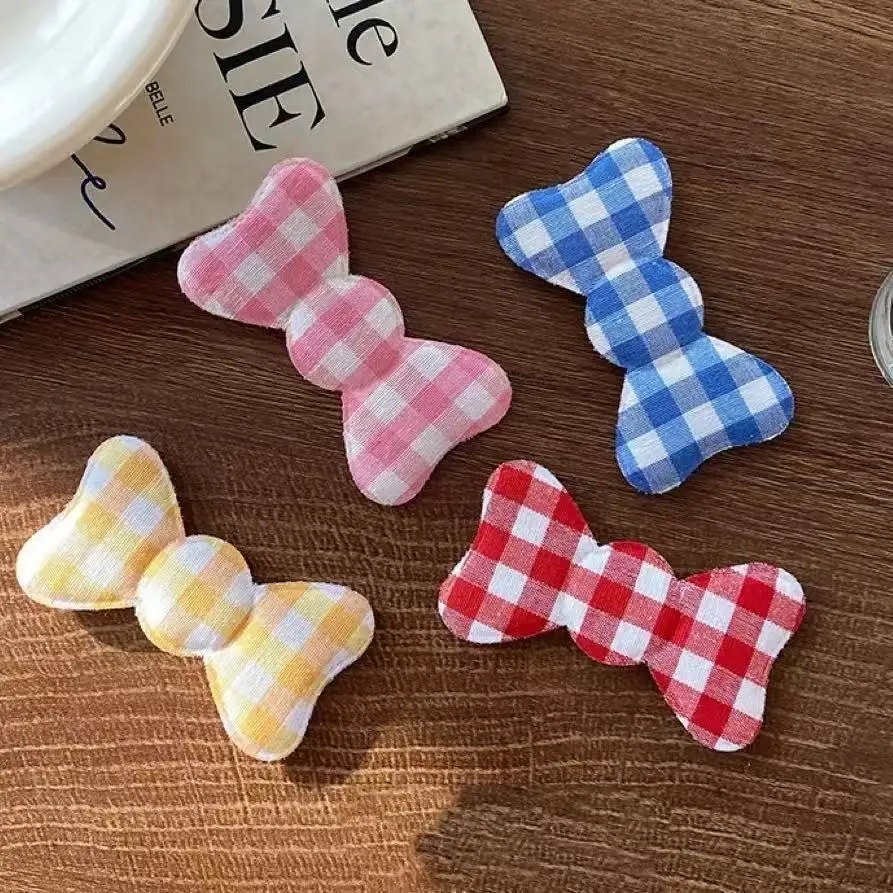 

Новая классическая модная женская заколка для волос в винтажном стиле с клетчатым бантом — изысканный, роскошный, простой и элегантный аксессуар