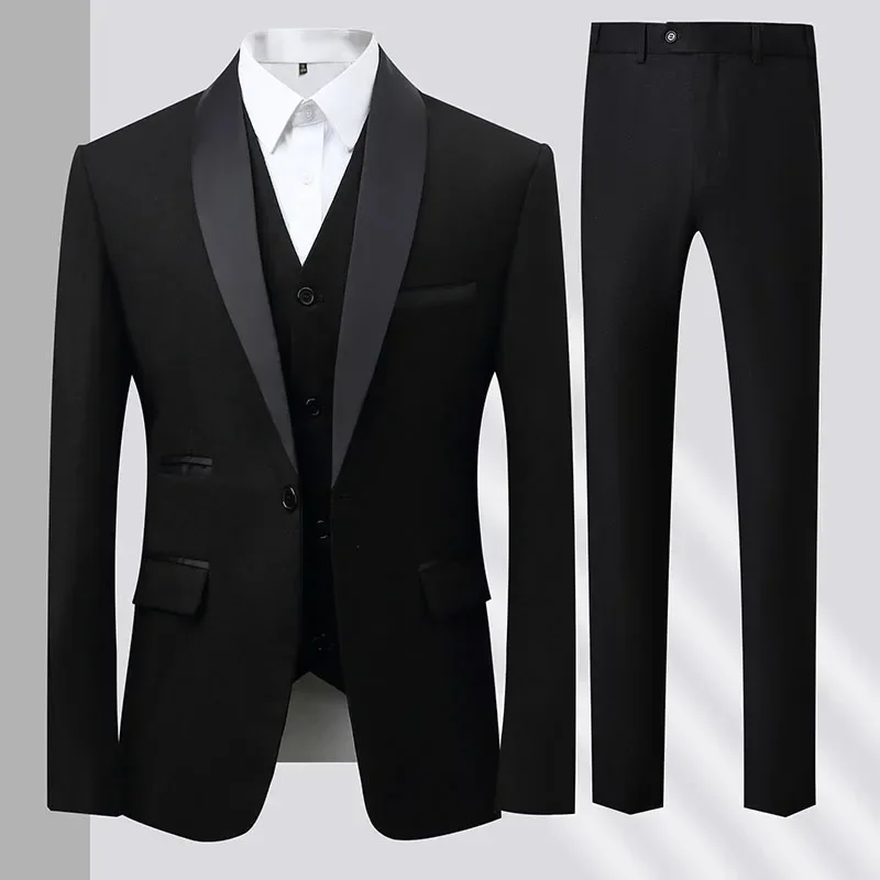 10163 Men's suits, high-end Business suit for men wedding groomsmen