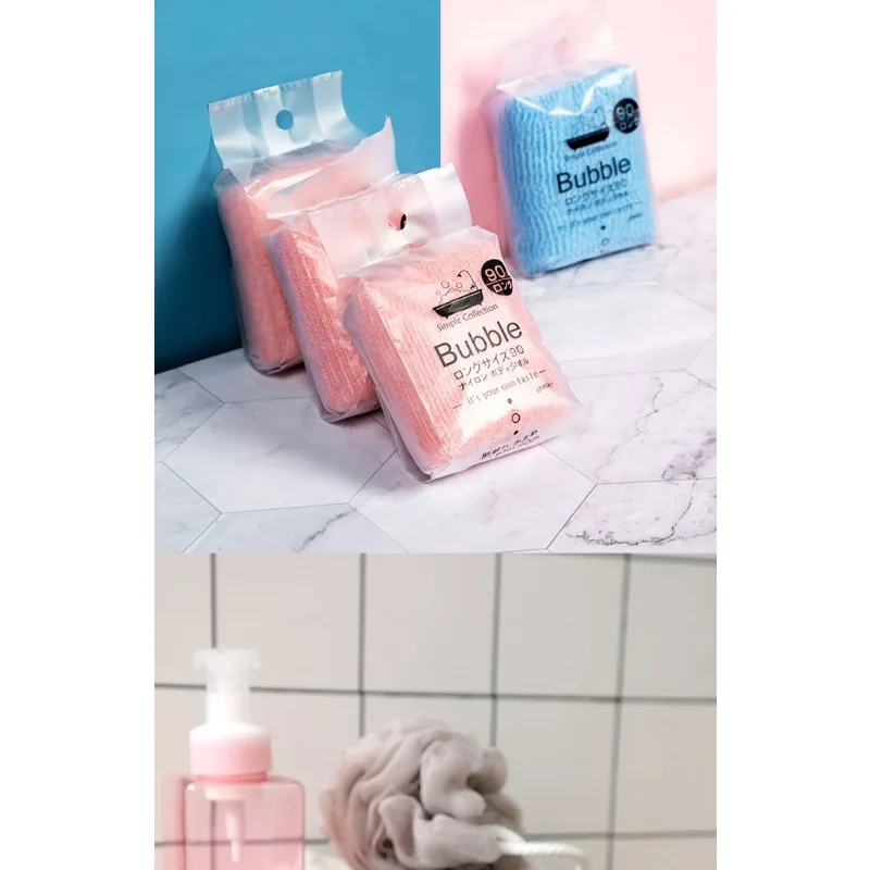 352AAC (تصدير إلى اليابان) منشفة حمام الأكثر مبيعًا، شبكة رغوة حمام، قماش حمام مريح، 30*90 سم #4