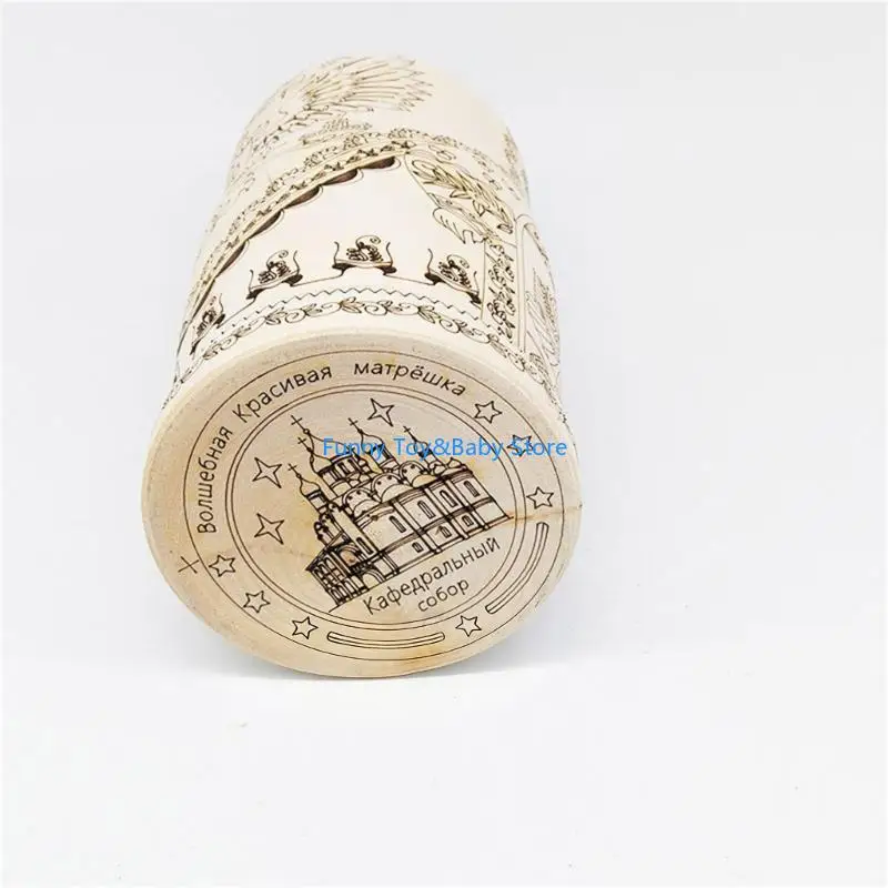 Vẽ tay Búp bê Matryoshka Nga làm tổ với thiết kế 10 lớp dành cho trẻ Học tập sáng tạo Du lịch Quà lưu niệm Cung cấp C90B