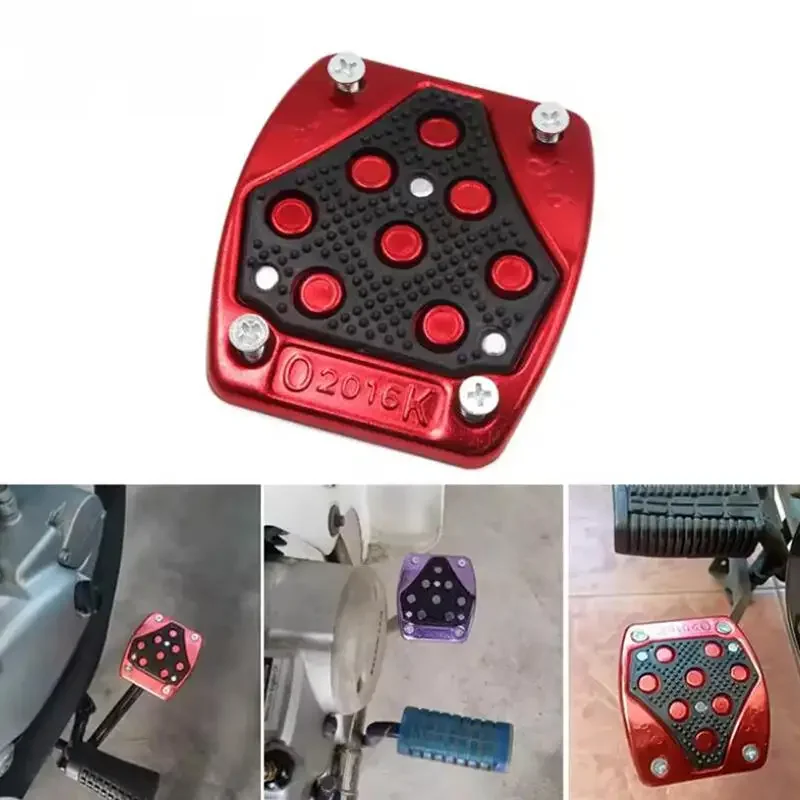 Universelle Motorrad-Antirutsch-Bremspedalabdeckung Mehrfarbige Aluminiumlegierung Fußstütze Fußrasten-Modifikationszubehör – Detail 3