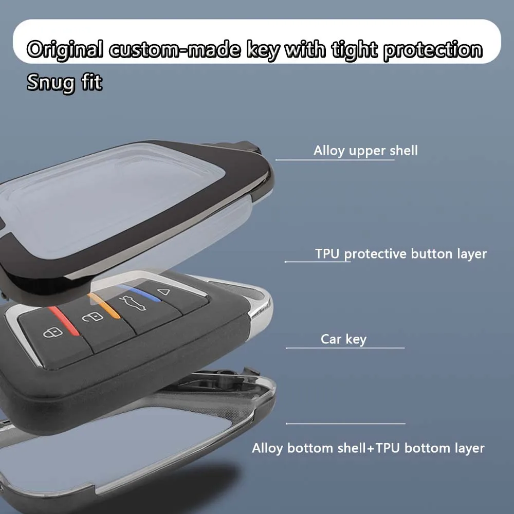 FOYUM TPU حافظة مفاتيح قابلة للطي غطاء شل سلسلة المفاتيح للسيارة بعد السوق تعديل مفتاح السيارة حامي السوق ليس غلاف مفتاح أصلي #6