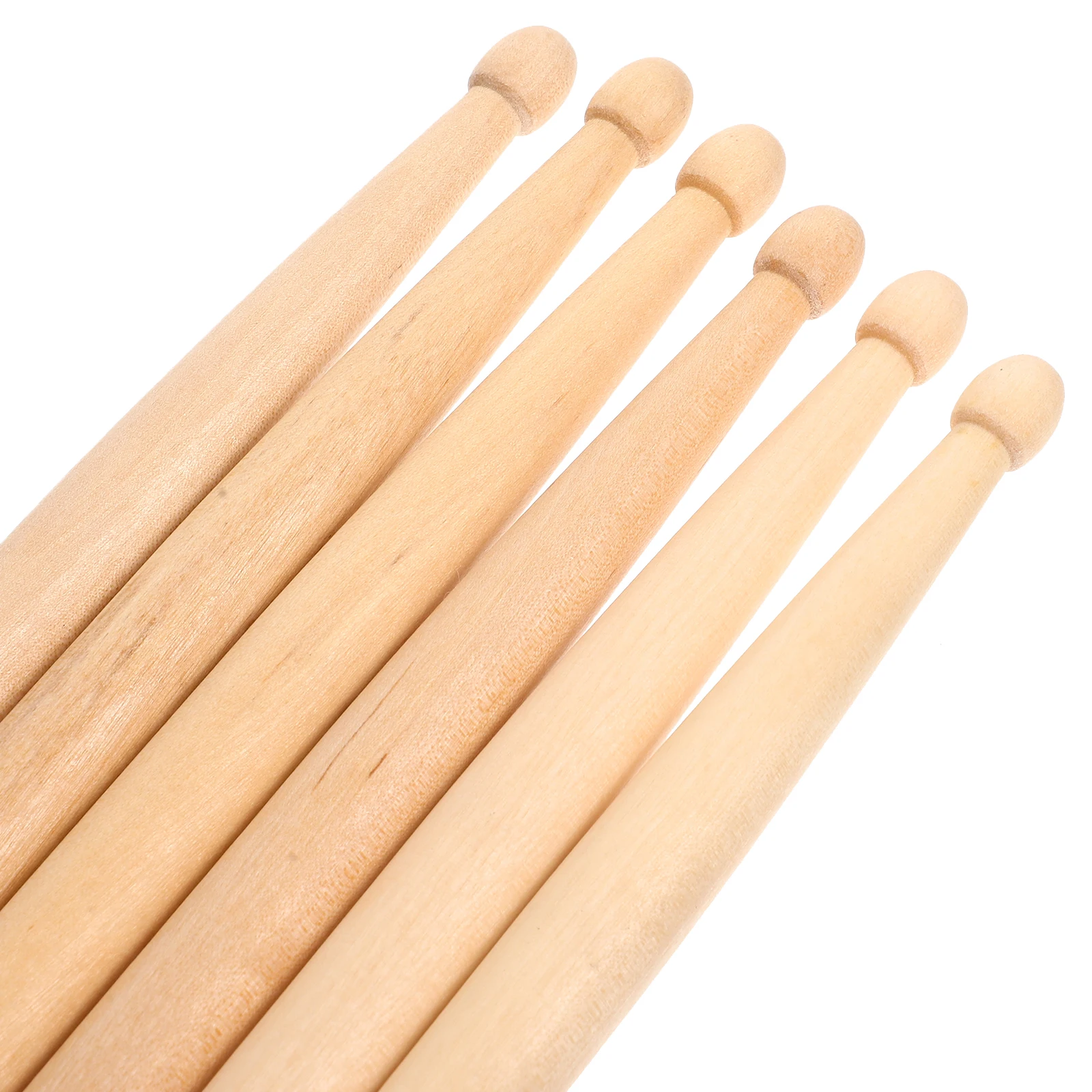 

3 Pairs Musical Instrument Anti-slip Drum Stick Child Maple Adults Wood Drumsticks