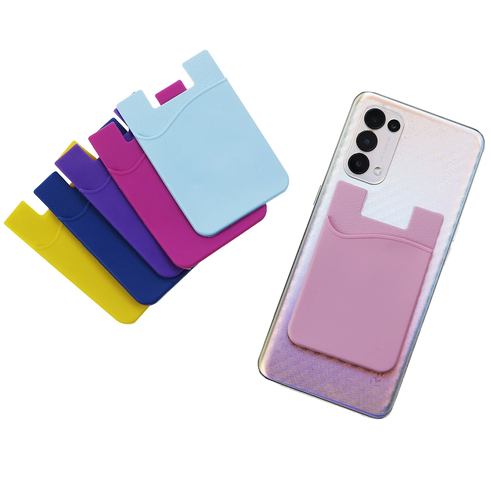 

2Pcs Self Adhesive Sticker Mobile Phone Pocket Mobile Phone Sticker Wallet Credit Card ID Card Folder Bag Cover Single Layer