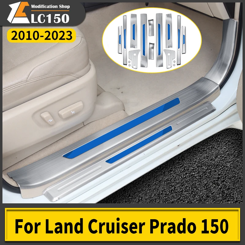 

Stainless Steel Door Sill Pedal for Toyota Land Cruiser Prado 150 Lc150 Fj150 Threshold Upgrades Interior Decoration Accessories