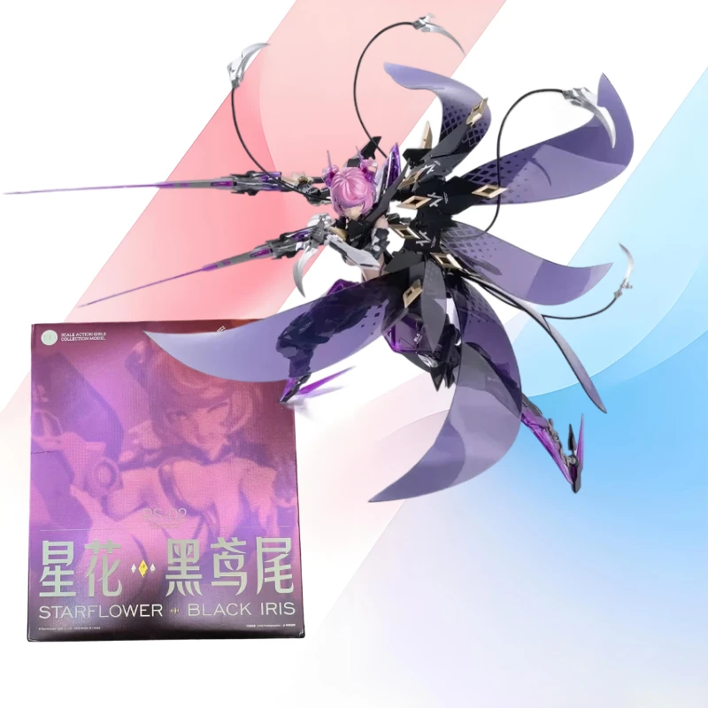 

In Stock SCALE ACTION GIRLS COLLECTION MODEL Original STARFLOWER BLACK IRIS Action Figure Model Gift for Kid Foam Box Packaging