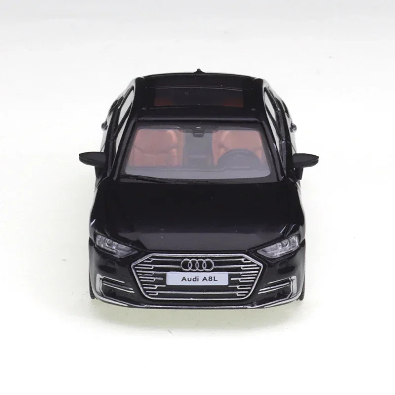 JKM-discos de freno independientes Audi A8L para niños, vehículo de juguete de aleación, modelo de Metal fundido a presión, regalo de Navidad, 1/64