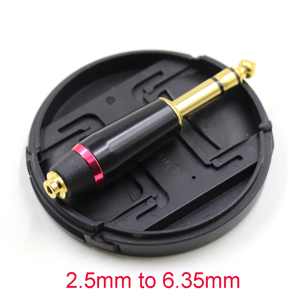 HiFi Gold Plated 2.5mm/3.5mm/4.4mm Balanced Female to 1/4 6.35mm TRS Male Adapter Converter