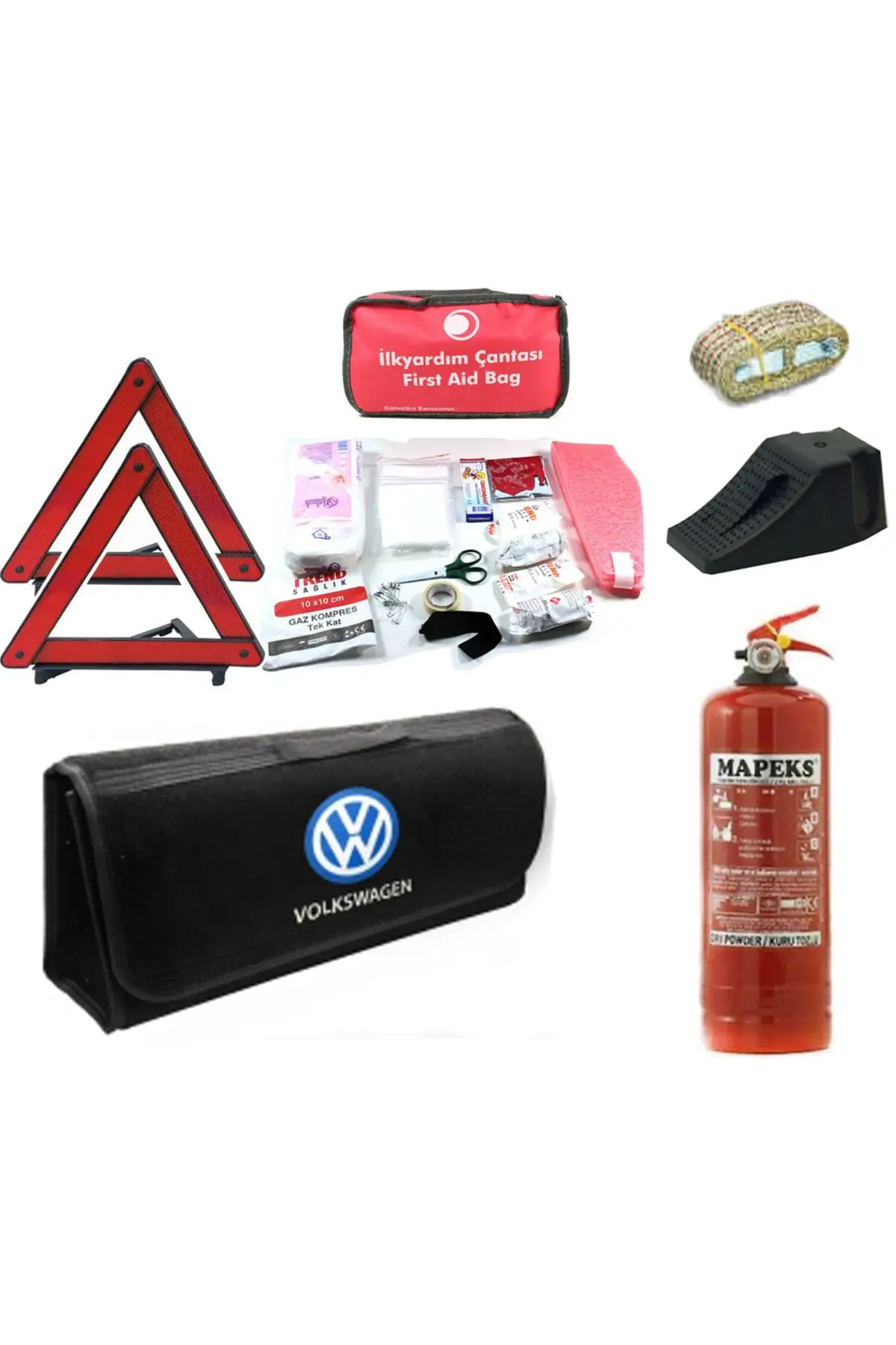 Volkswagen Compatible Carpet Bag Traffic Set-4 Years Inspection and Regulation