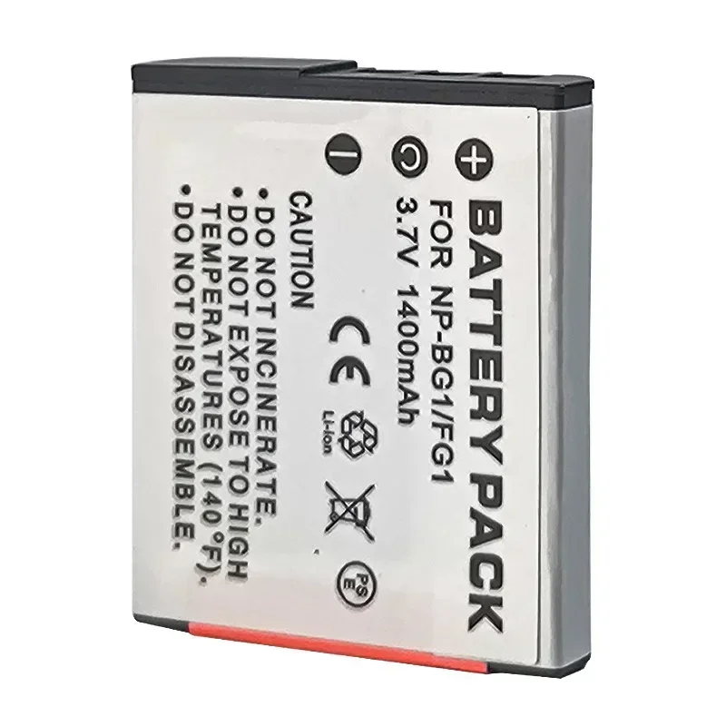 3.7V 1400mAH NP-BG1 Battery Suitable for Sony Camera DCS-T100 DCS-H50 DCS-W300 DCS-W55 DCS-W70 DCS-W80