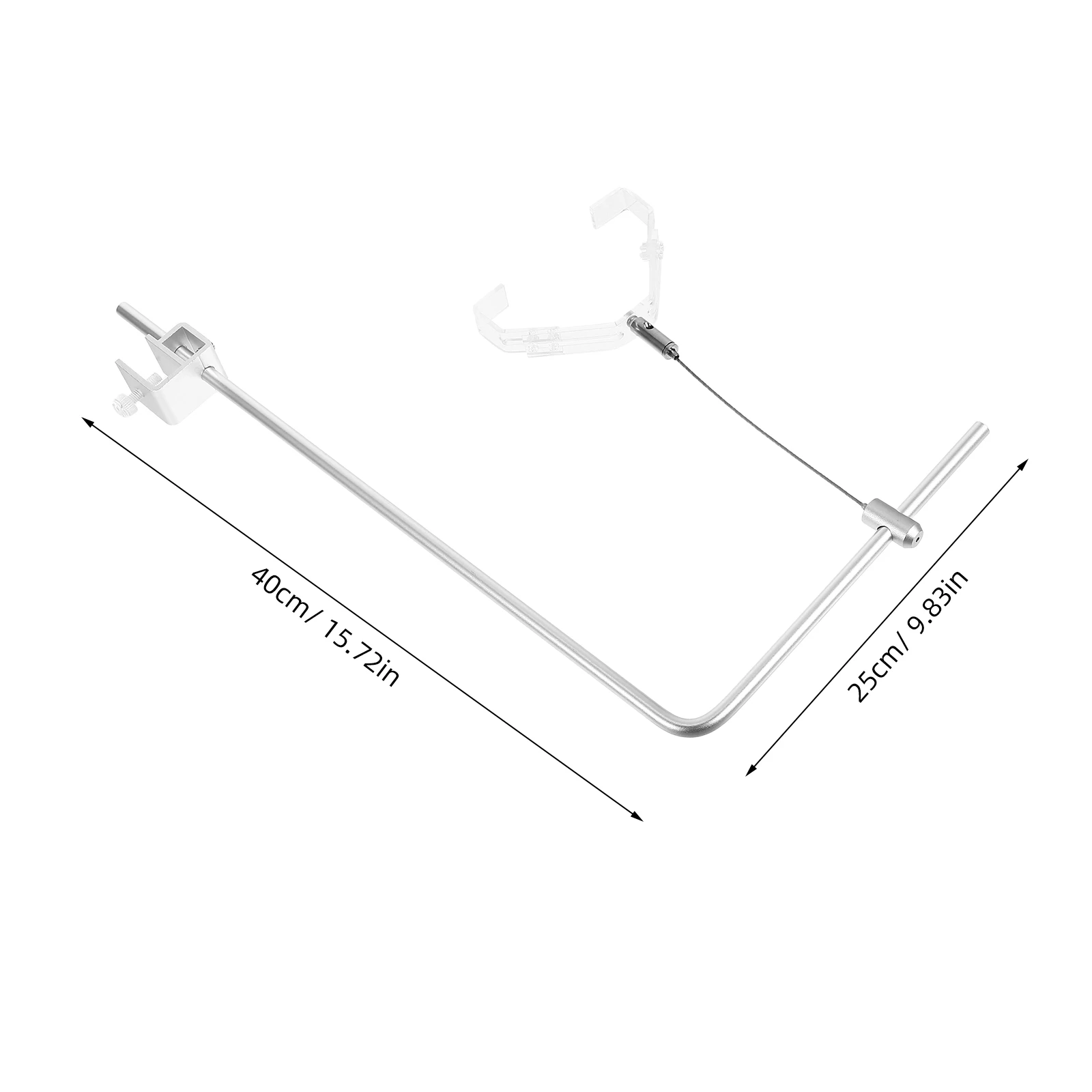 Soporte de luz para pecera de aleación de aluminio, colgador de acuario, soporte de lámpara para pecera, accesorios de altura ajustable, 2 uds.
