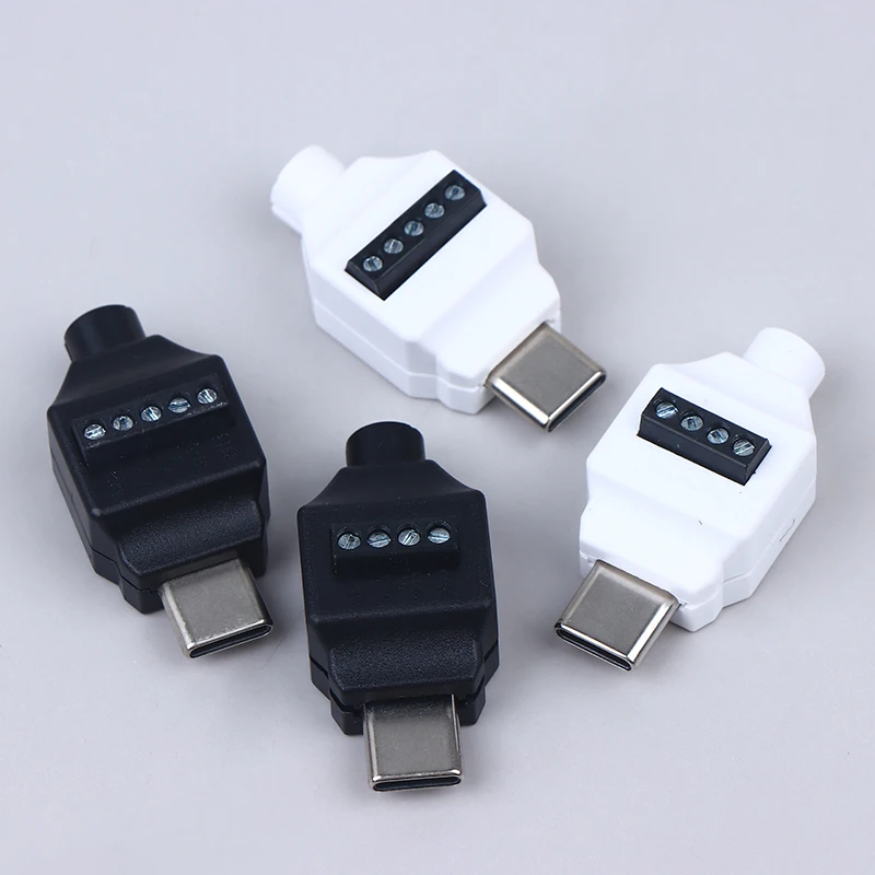 Type C Solderless Small Plug USB C Data Cable Connector USB Soldering Free Connector For Mobile Phone Fast Charging Cable Repair