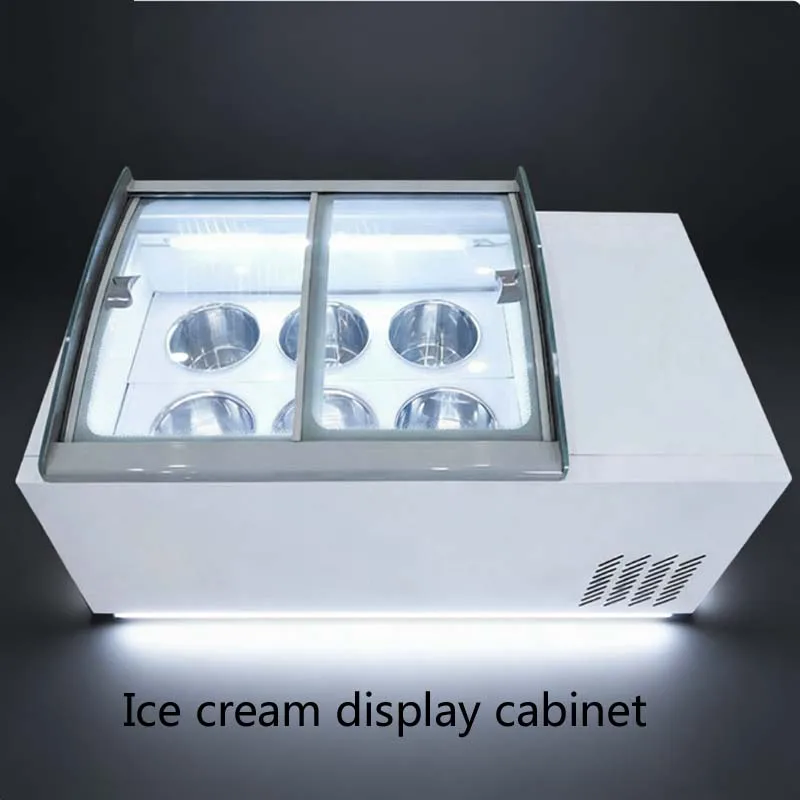 

Витрина-морозильник для джелато и твердого мороженого с контейнером из нержавеющей стали