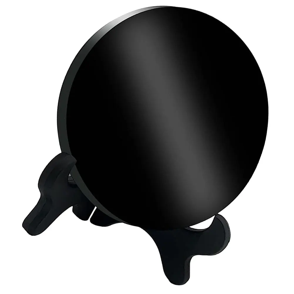 

Obsidian Black Round Scrying For Home Decor Centerpiece Table Decoration Circle Desktop Decor Divination Board Obsidian Stone