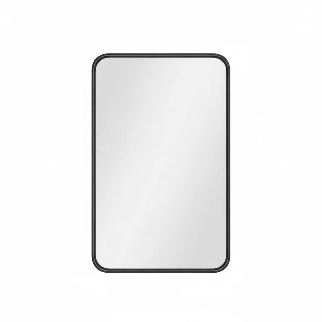 

22x30 Inch Black Bathroom Vanity Mirror, Sleek Modern Wall Decor for Daily Use, Easy to Install and Maintain