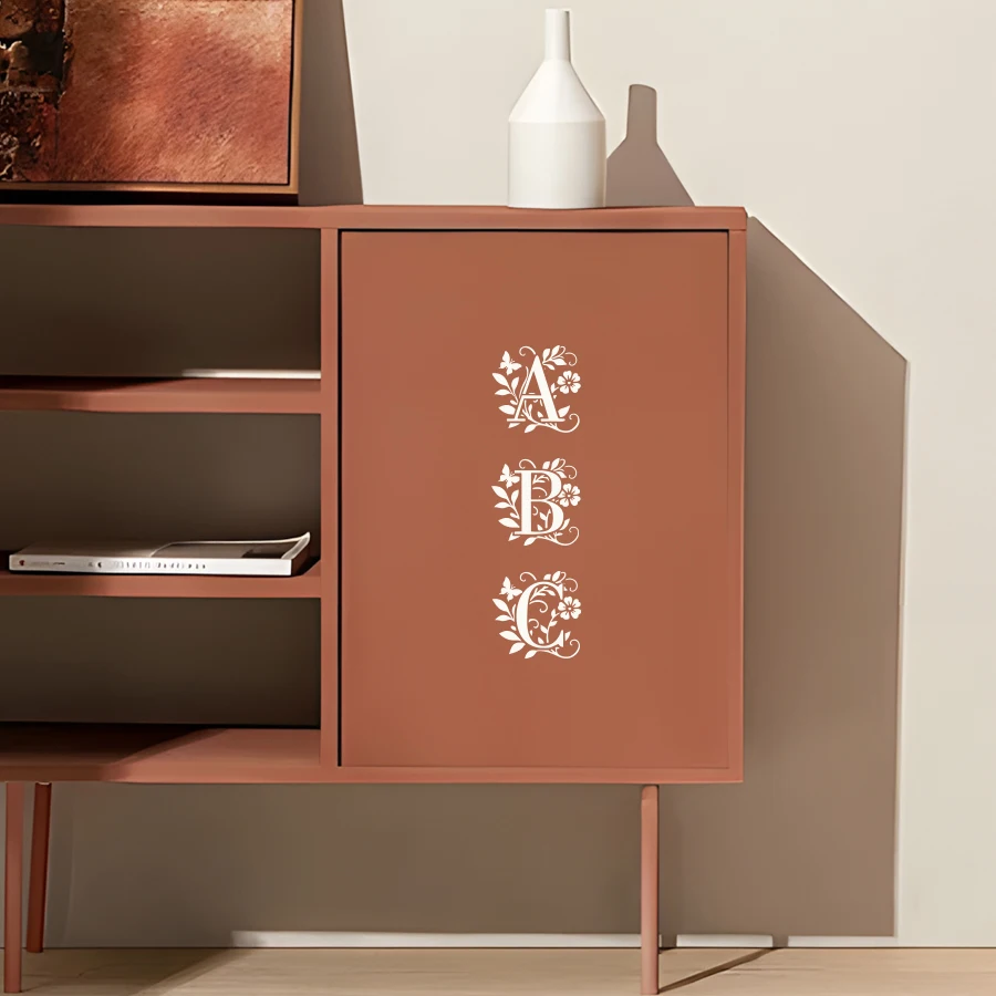 36 قطعة 3.94 × 3.94 بوصة مجموعة استنسل الأبجدية والأرقام الأزهار، قوالب PET قابلة لإعادة الاستخدام لسكرابوكينغ والمجلات وصناعة البطاقات و #4